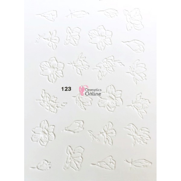 Stickere 5D pentru unghii Embossed - Gravate in relief Cod 123
